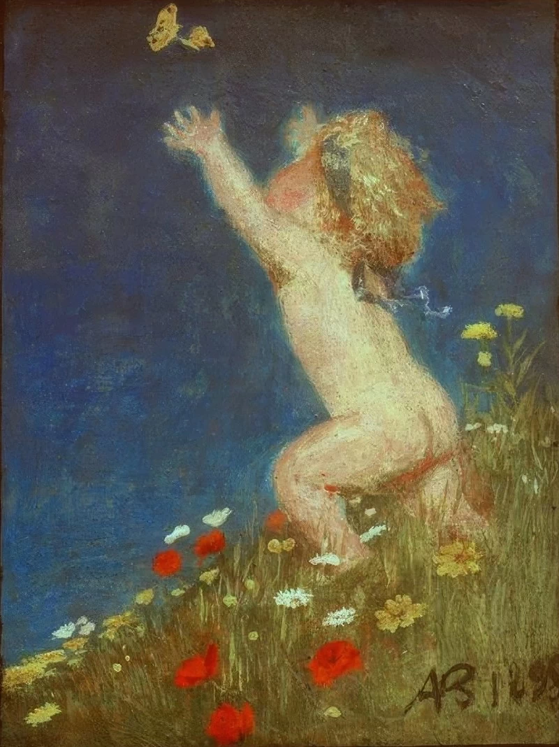 Bambino nudo con capelli biondi - Zürich, Kunsthaus